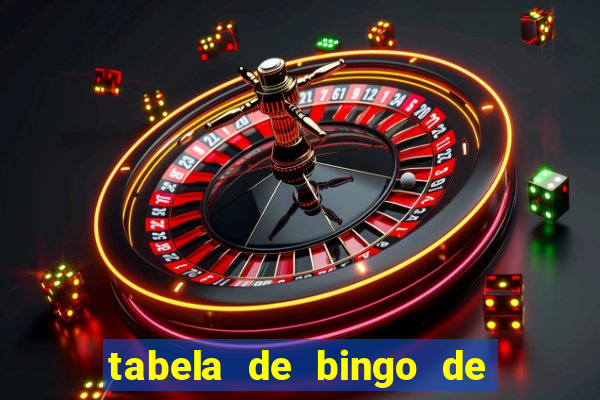 tabela de bingo de 1 a 100